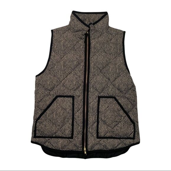 J. Crew Factory Women's Quilted Printed Puffer Vest 02533 SZ M - Picture 1 of 8